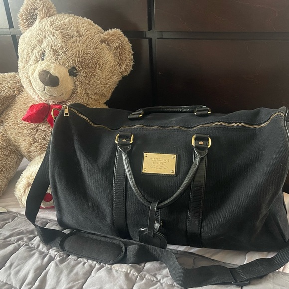 Victoria's Secret Handbags - Victoria Secret rare Overnight canvas travel Bag with replaced shoulder straps.